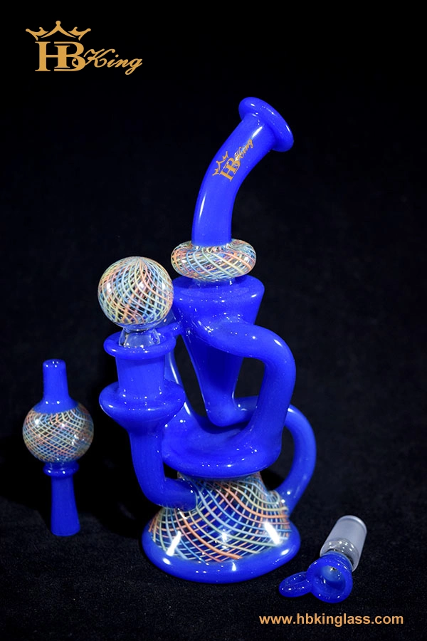 Hbking Waterpipe 2019 Hand Pipe Colorful Glass Water Pipe, DAB Rig, Art Work, USA Glass Water Pipe Bubbler Oil Rig Heady Glass Glassware