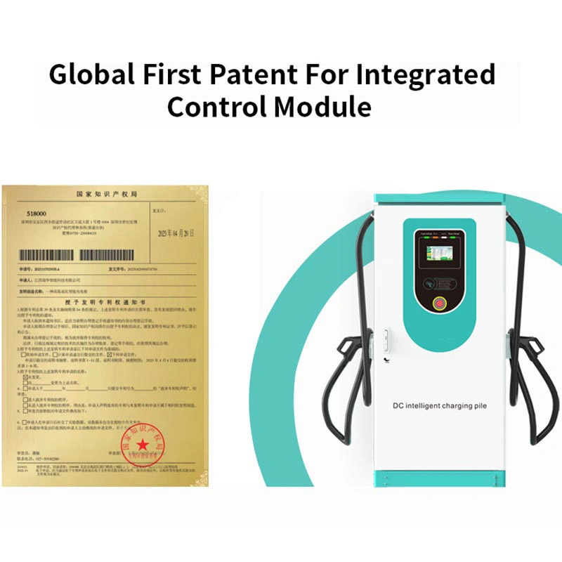 Carregador de CC para automóvel elétrico (EV) Estação de carregamento de 60 kW rápida para veículos elétricos (EV) Estações de carregamento