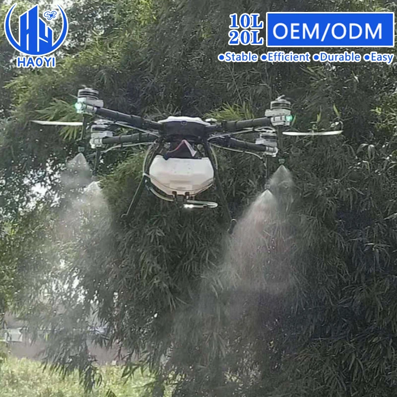 Drones fumigación 10 20 litros Mini Portable nebulizando agua Control de plagas de niebla Drona de spray agrícola eléctrico con fibra de carbono Marco