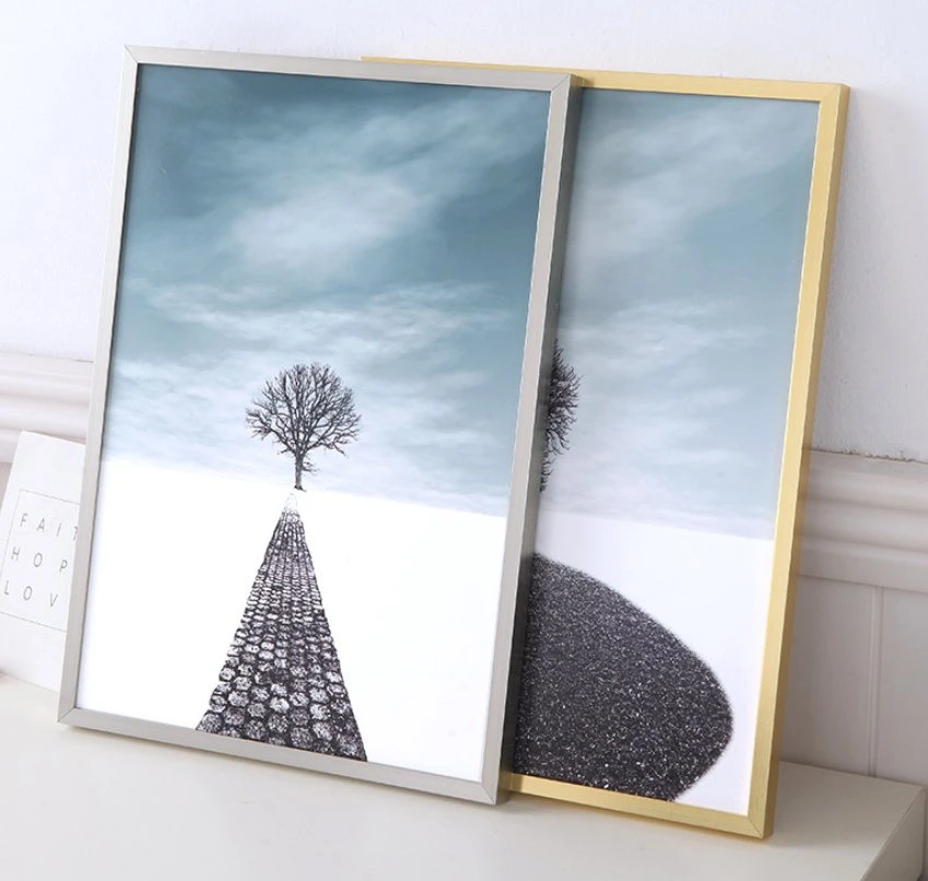 Home Decoration Business License Metal Photo Frame Aluminum Alloy Picture Frame for A3 A4 Diploma