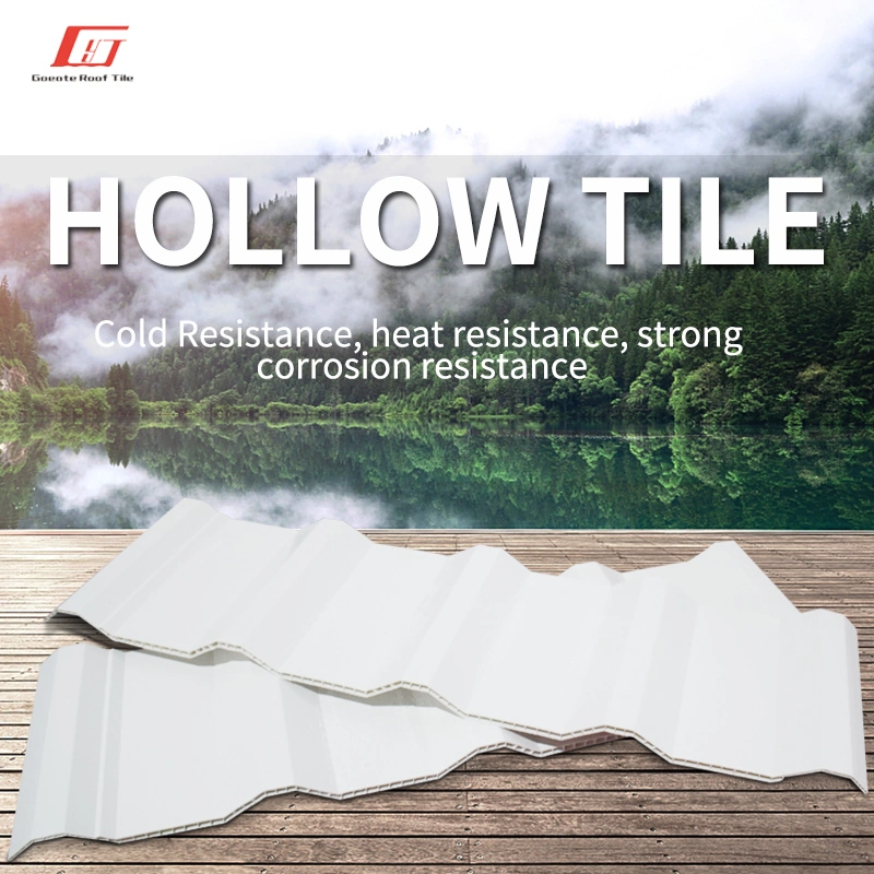 PVC Corrugated Plastic Roofing Anti UV PVC Hollow Thermo PVC Hollow Roof Sheet