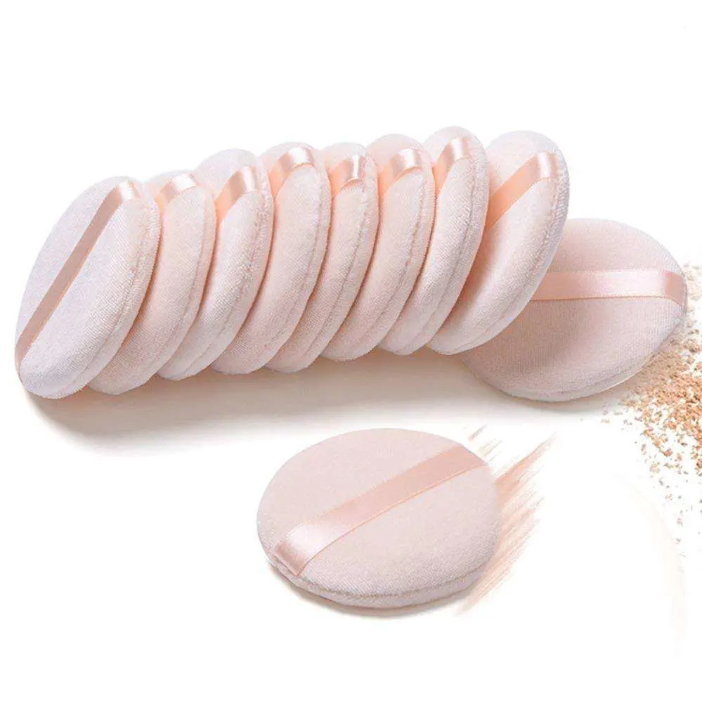 Professional Makeup Tools Cosmetic Round Body Face Loose Pink Powder