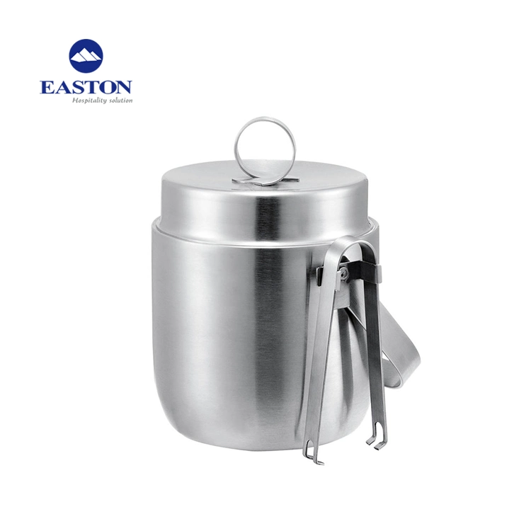 1.0L Capacity Double Layer Stainless Steel Ice Bucket