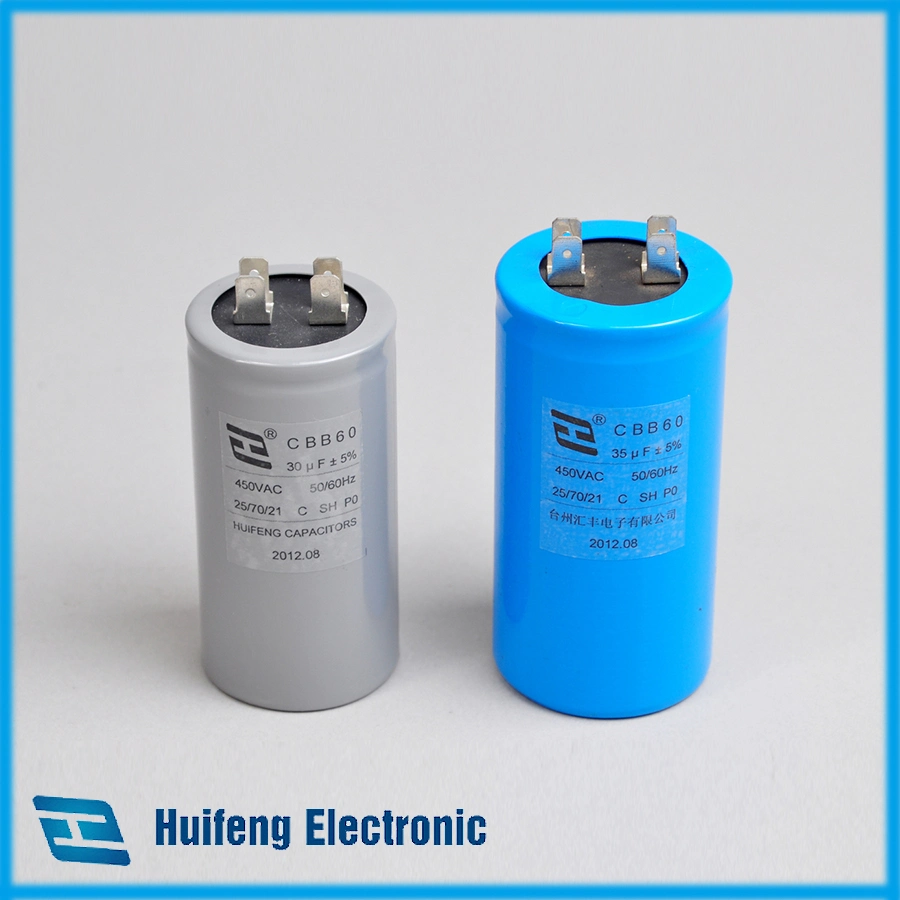 Multiple Specifications Cbb60 Polypropylene Film Resistor Capacitor Washing Machine and Dryer