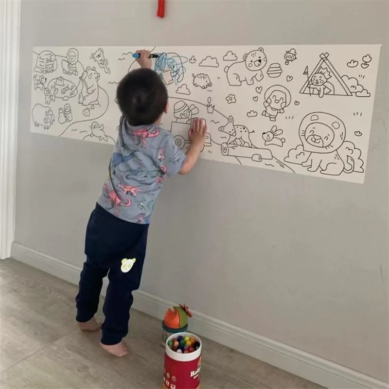 Educational Kids Toys Coloring Paper Roll for Kids Drawing Paper Roll