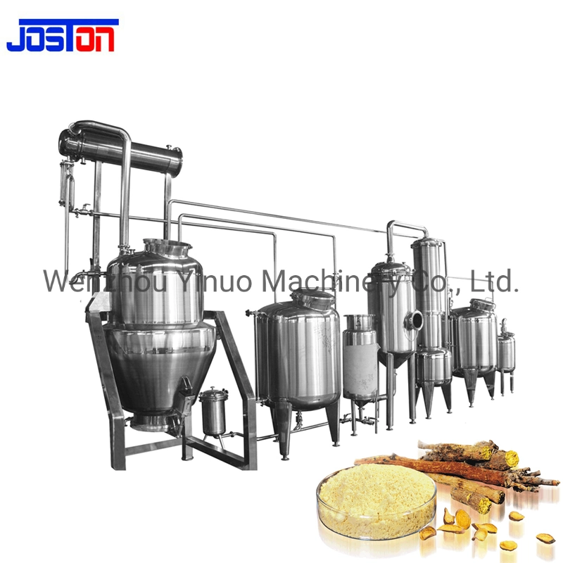 Joston Stainless Steel Electric Heating Chinese Traditional Herbal Multifunction Extraction Production Line