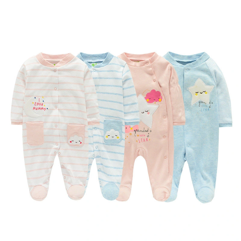 Factory Direct Wholesale/Supplier Custom Baby Boys Girls Cotton Jumpsuit Infant Wear Babygrow