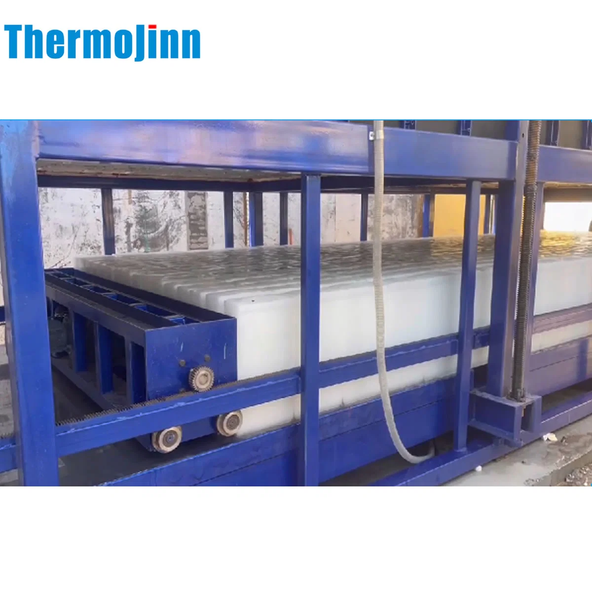 Thermojinn 3 toneladas de refrigeración industrial refrigeración directa/Bloque de hielo de la máquina con Food Standard