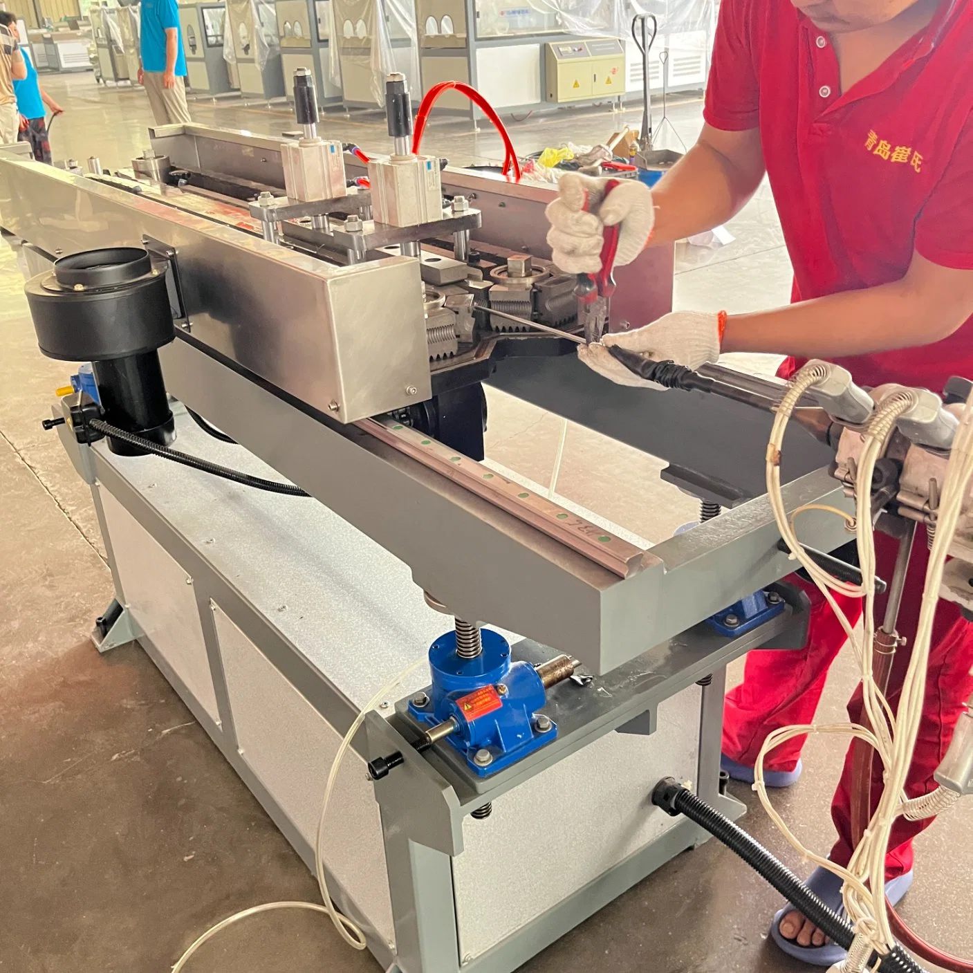 PE /PVC Corrugated Pipe Making Machine