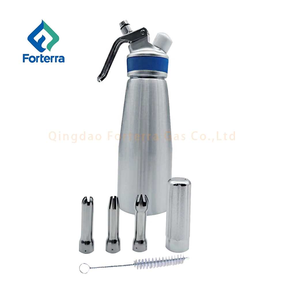 Customize Logo 500ml Aluminium Whipped Cream Dispenser Stainless Steel Cream Charger Whipper