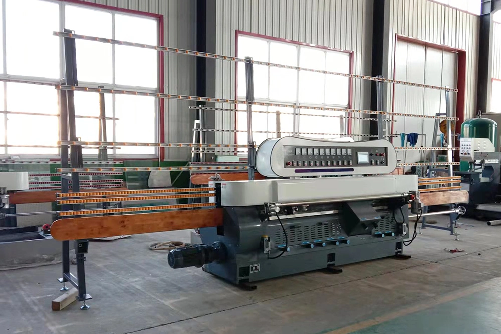 Good Price 9 Spindles Beveling Edge Equipment CE Professional Efficient Glass Edge Beveling Polishing Machine