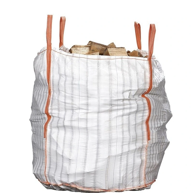 Big Bags aus gewebten Mesh-Taschen, belüftete Schüttgüter PP 1000kg Für Brennholz Brennholz Trockentasche