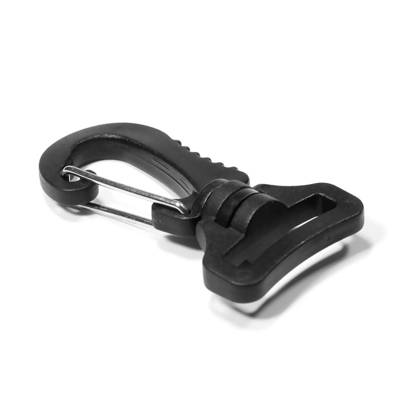 Wholesale/Supplier Black Swivel Plastic Snap Hook Clip Buckle for Hiking Travel/Backpack/Lanyard Buckle