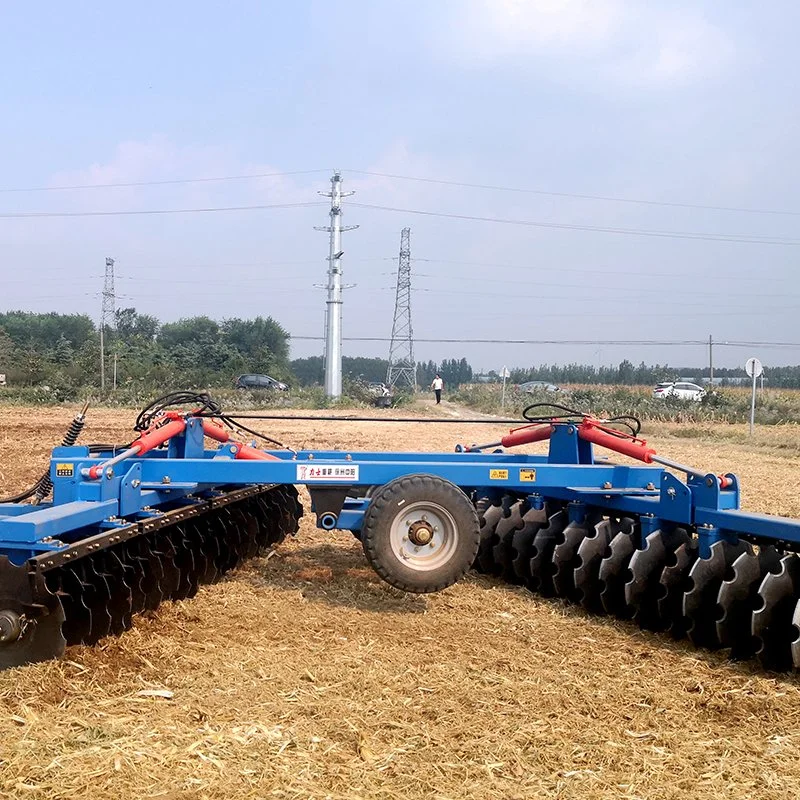 Manufacturing Agricultural Tillage Machinery Farm Equipment 16-32 Disc Blade Harrow Heavy Duty Harrow Hydraulic Disc Harrow