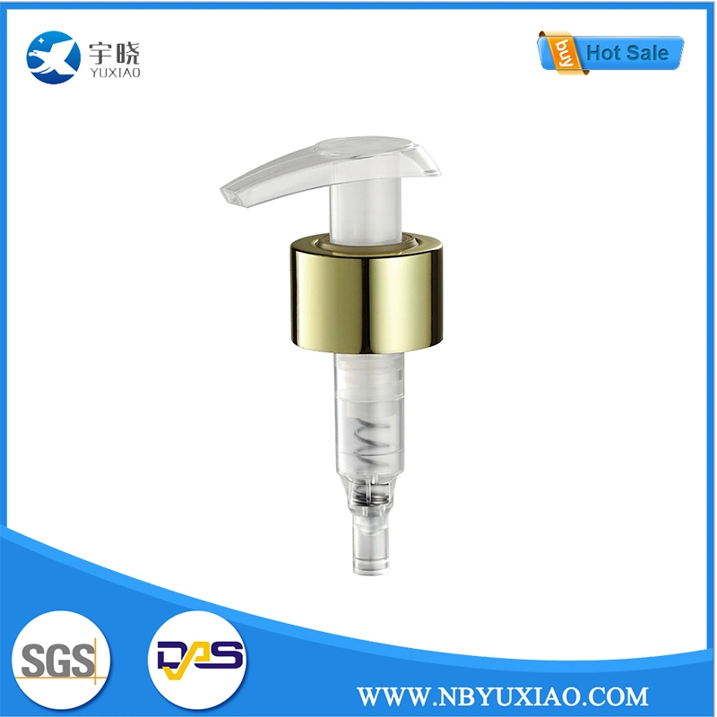 24/410 Transparent Plastic Liquid Shampoo Soap Dispenser Cosmetic Wash Packing Left and Right Rotary Switch Press Type Emulsion Lotion Pump (YX21-1)