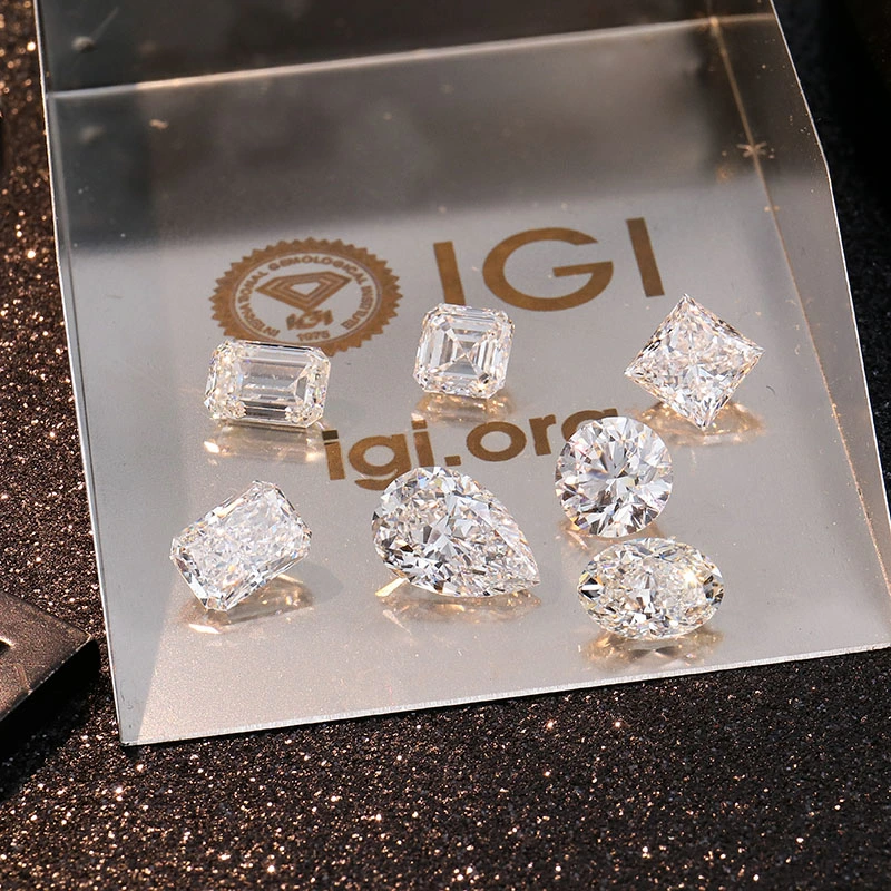 1-5ctw Gia/Igi Certifié Diamant de Laboratoire en Vrac CVD/Hpht Fancy Cut Diamant Créé en Laboratoire Brillant Cultivé pour Bague de Promesse