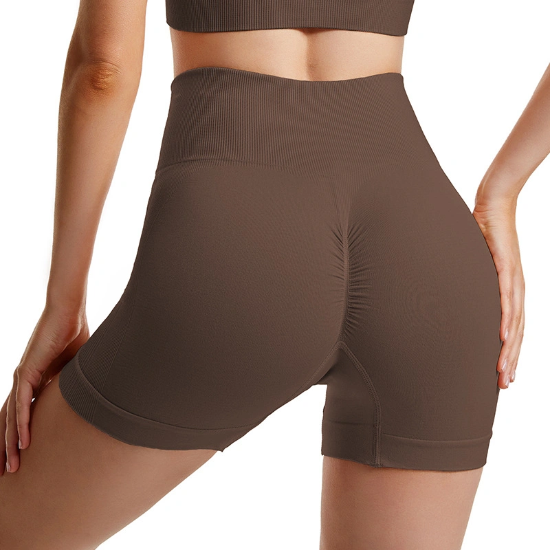 Mujeres secado rápido Scrunch Bum Biker ropa deportiva Fitness ejercicio Pantalones cortos de yoga