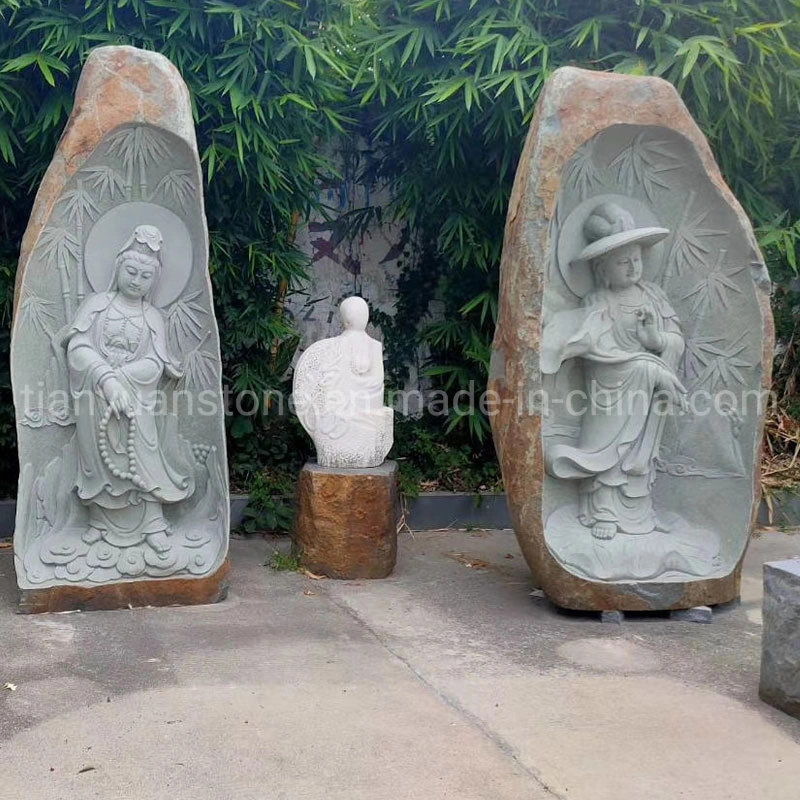 Natural River Rock Large Buddha Statue