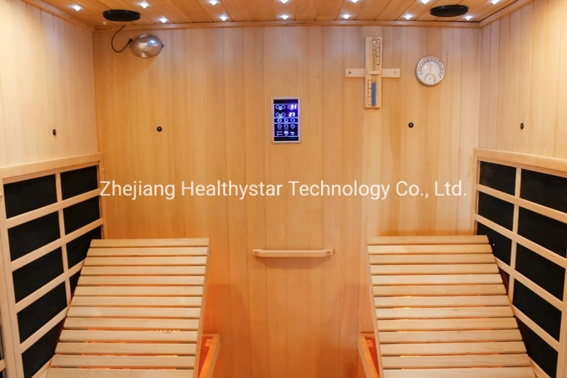 Two Person Dry Wood Far Infrared Dry Steam Sauna