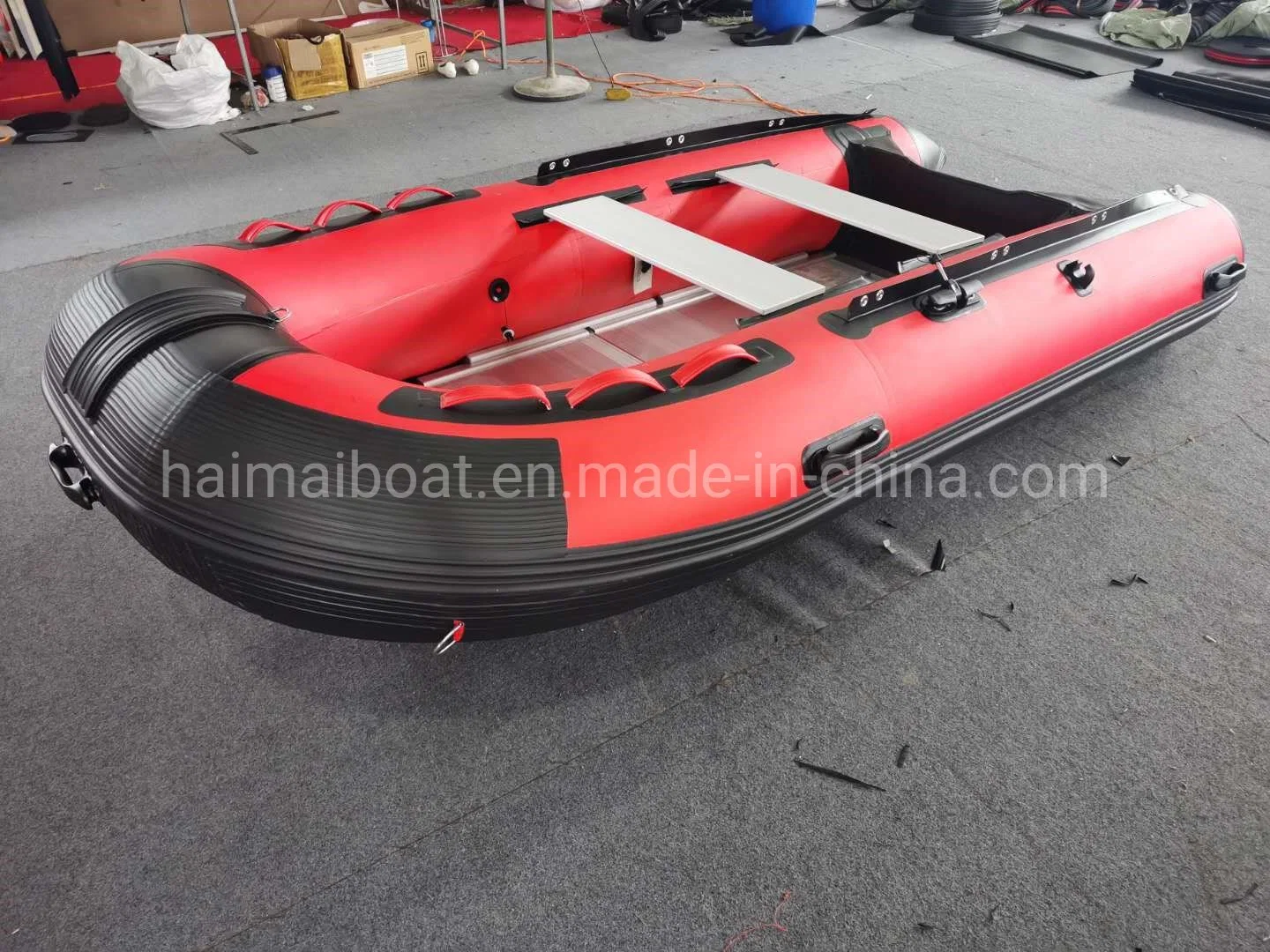 Classical Style 10.8FT 3.3m PVC Inflatable Boat Marine Rescue Boat Sea Fishing Boat with Aluminum Floor Military Patrol Boat Panga Boat Fishing Fishery Vessel