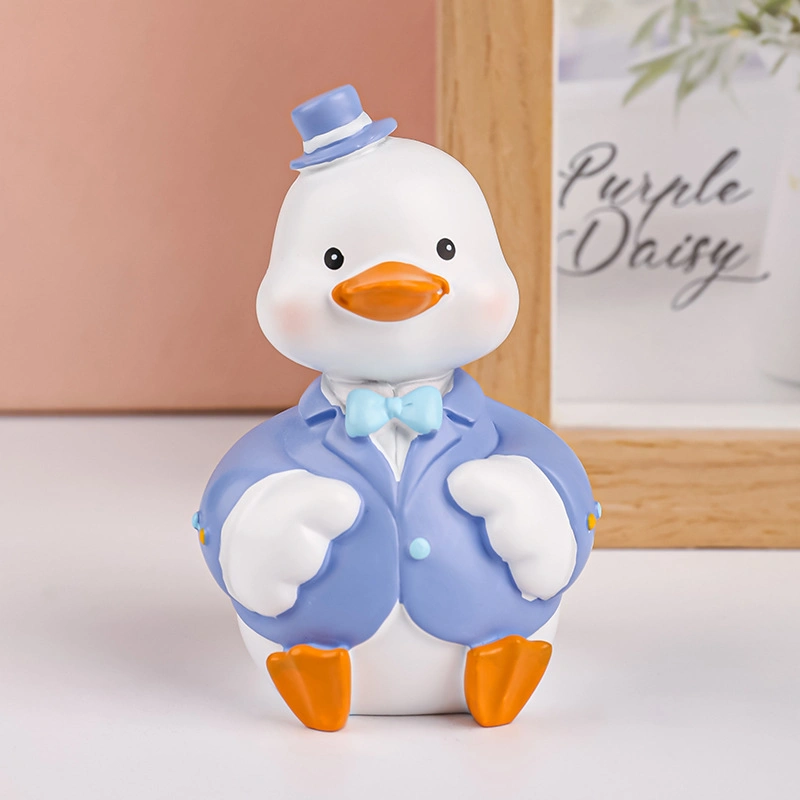 Mignon Momo Duck dessin cadeau créativité Accueil Décoration automatique résine