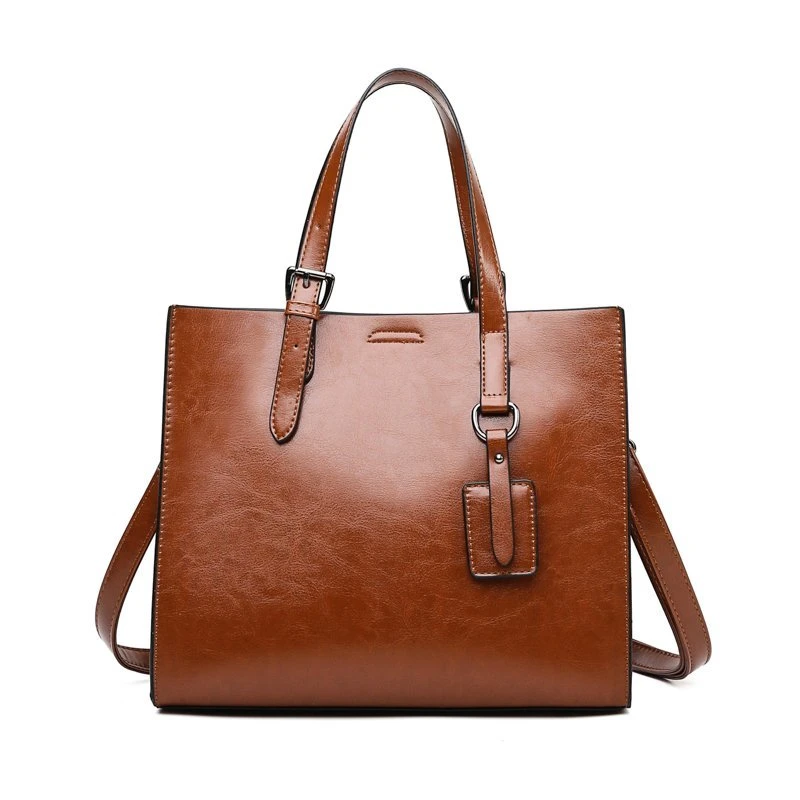 Women's Solid Color Large Capacity Cross - Body Handbag