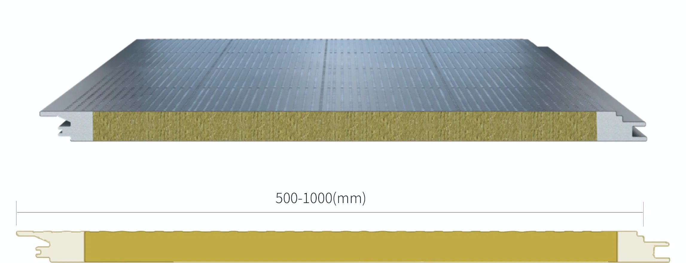 Painéis de parede em aço para placas de metal PPGI com isolamento EPS/PU/PIR/lã de rocha