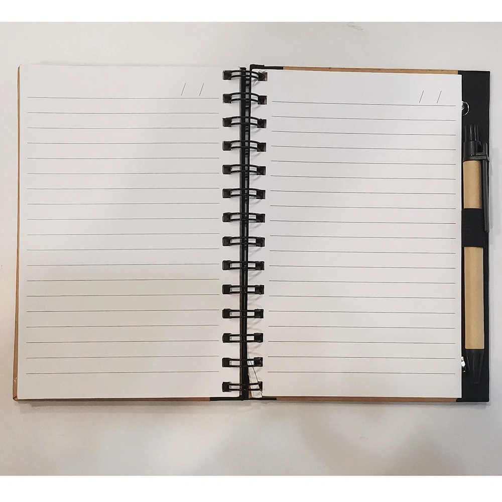 Calculatrice solaire 8 chiffres Kraft Paper avec cahier et papier Promotion cadeau stylo bille