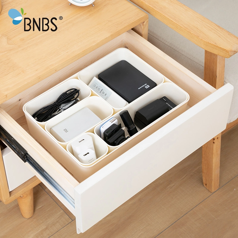 Sundries Organizer Container with Divided Sections Plastic Box