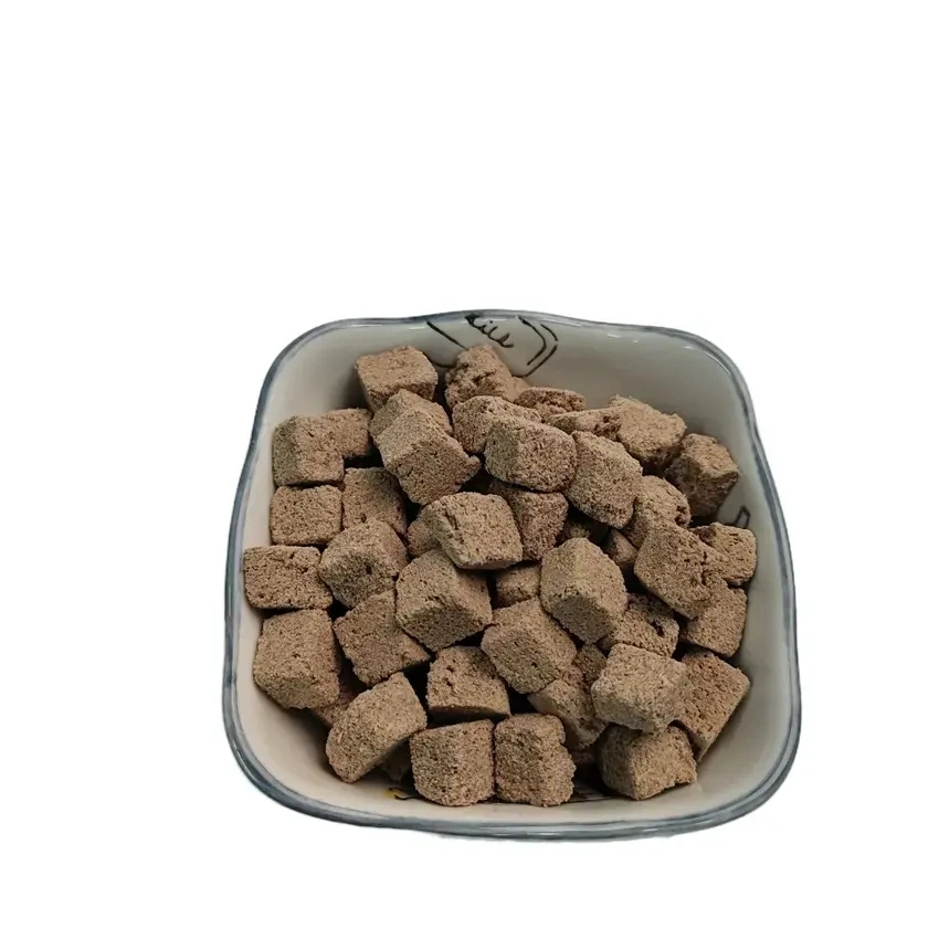Cubes de boeuf lyophilisé Pet Food le supplément de calcium nutritionnelle