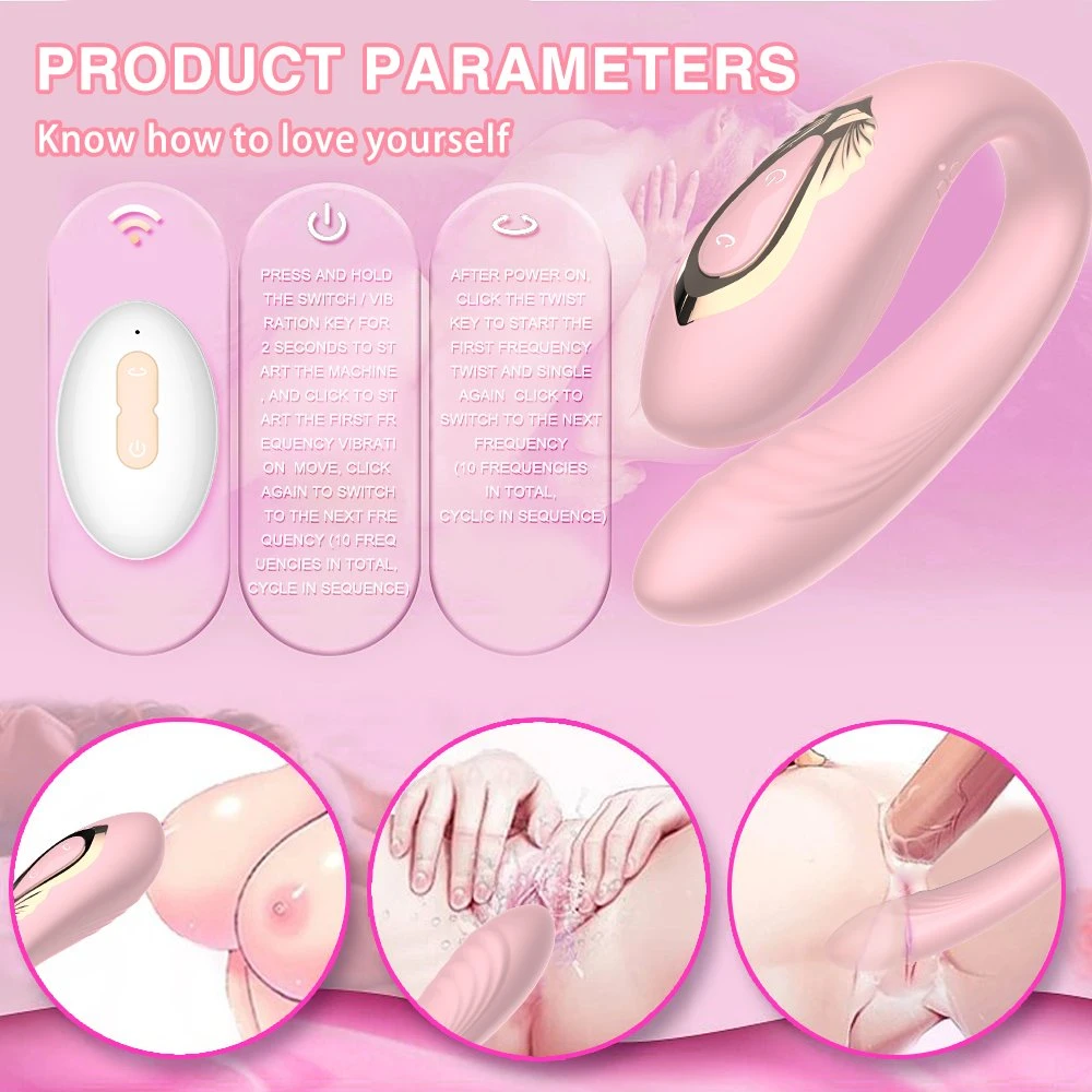 Adult Sex Toys Masturbator Dual Motor Clit G-Spot Vibrator Vibration Modes