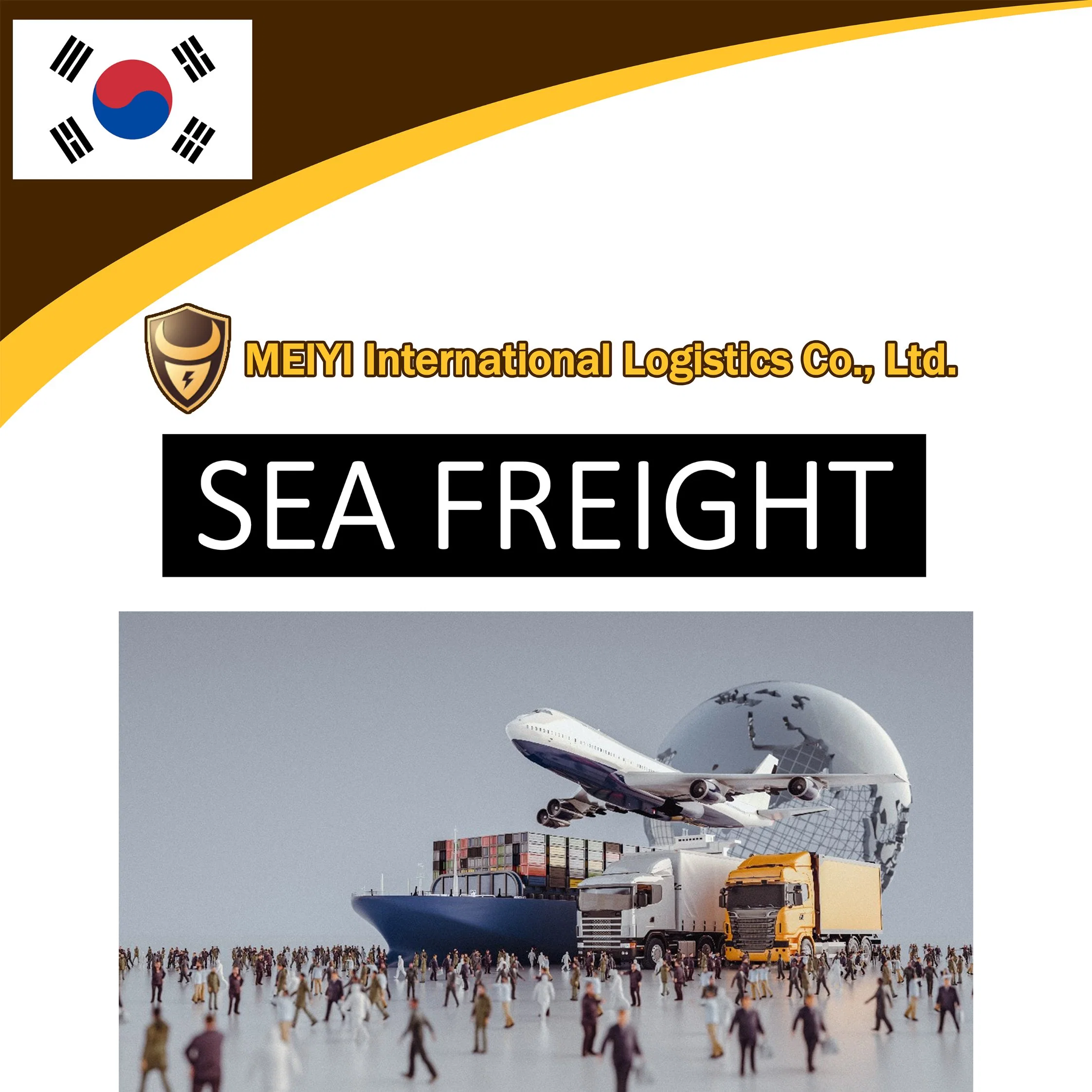 Shipping service from China to South Korea by sea freight door-door shipment DDP DDU international forwarder