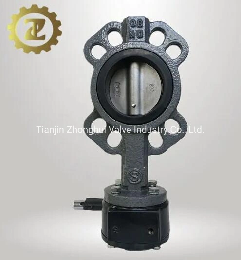 Wafer Type Butterfly Valve D371X Worm Gear Actuator