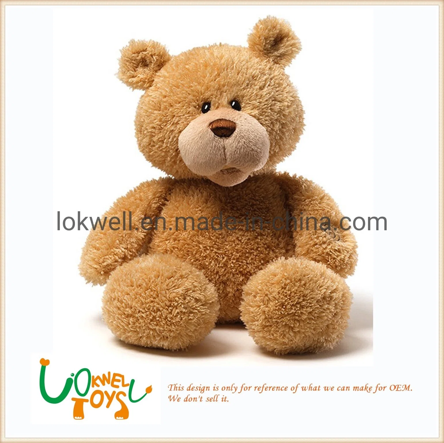 OEM High quality/High cost performance  Brown Teddy Bear Soft Stuffed Animal