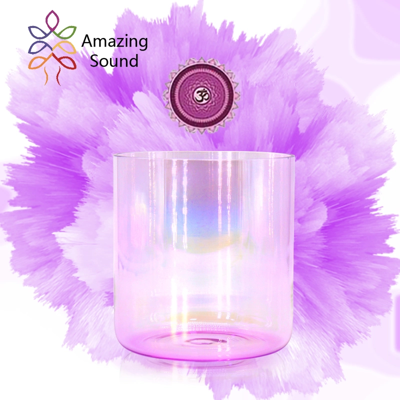 New Cosmic Light Colorful Crystal Singing Bowl Set Sound Healing Singing Bowl Meditation Set