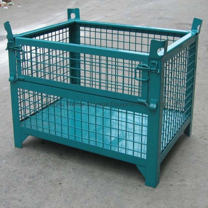 Stackable Foldable Steel Welded Heavy Duty Mesh Pallet Cage