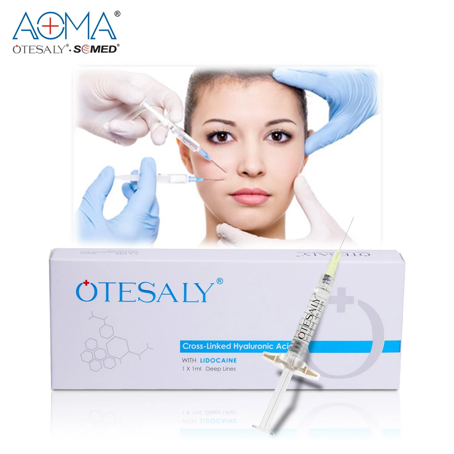 New Arrival Hyaluronic Acid Injections Ha Otesaly 1ml Deep Lines with Lido Dermal Filler