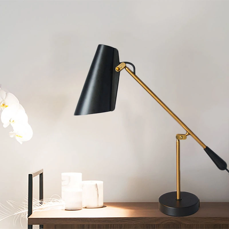 Indoor Modern Desk Lamp Black Gold Table Light Lighting for Bedroom