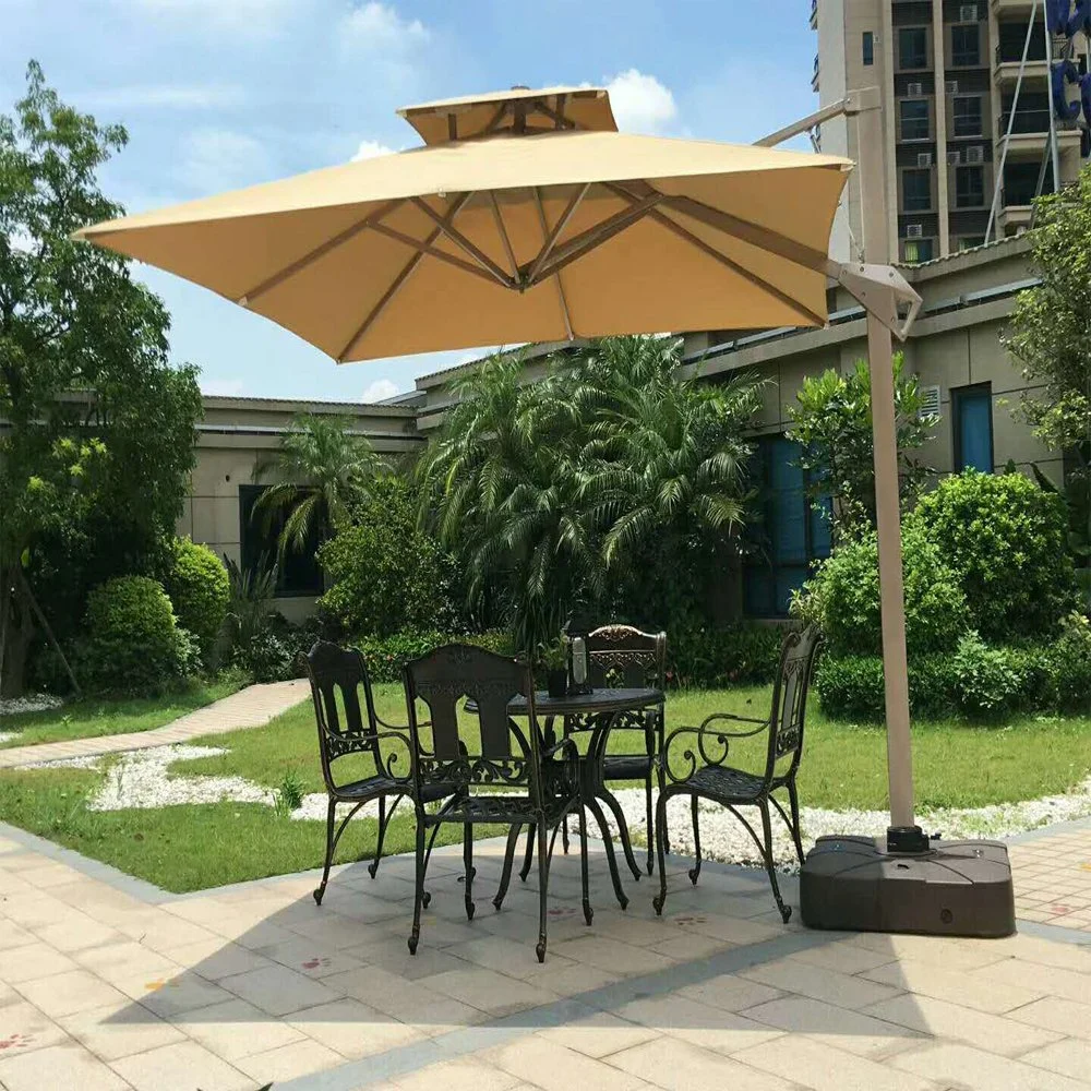 Wholesale/Supplier Customizable Large Aluminum Durable Hydraulic Cantilever Outdoor Parasol