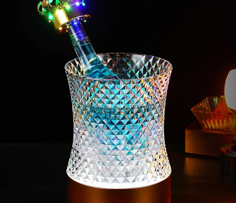 Creative Bar KTV Waist Shaped LED Luminous Acrylic Ice Bucket