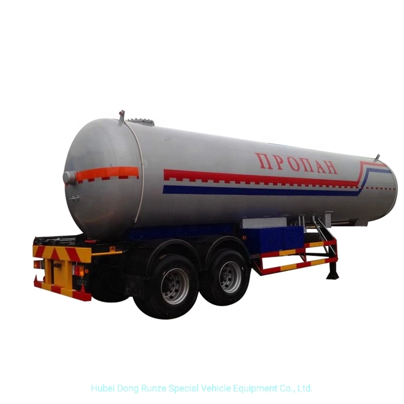 LPG Propane Tanker 2 Axles BPW Trailer 40.5cbm (1.61MPa Pressure Vessel Tank)