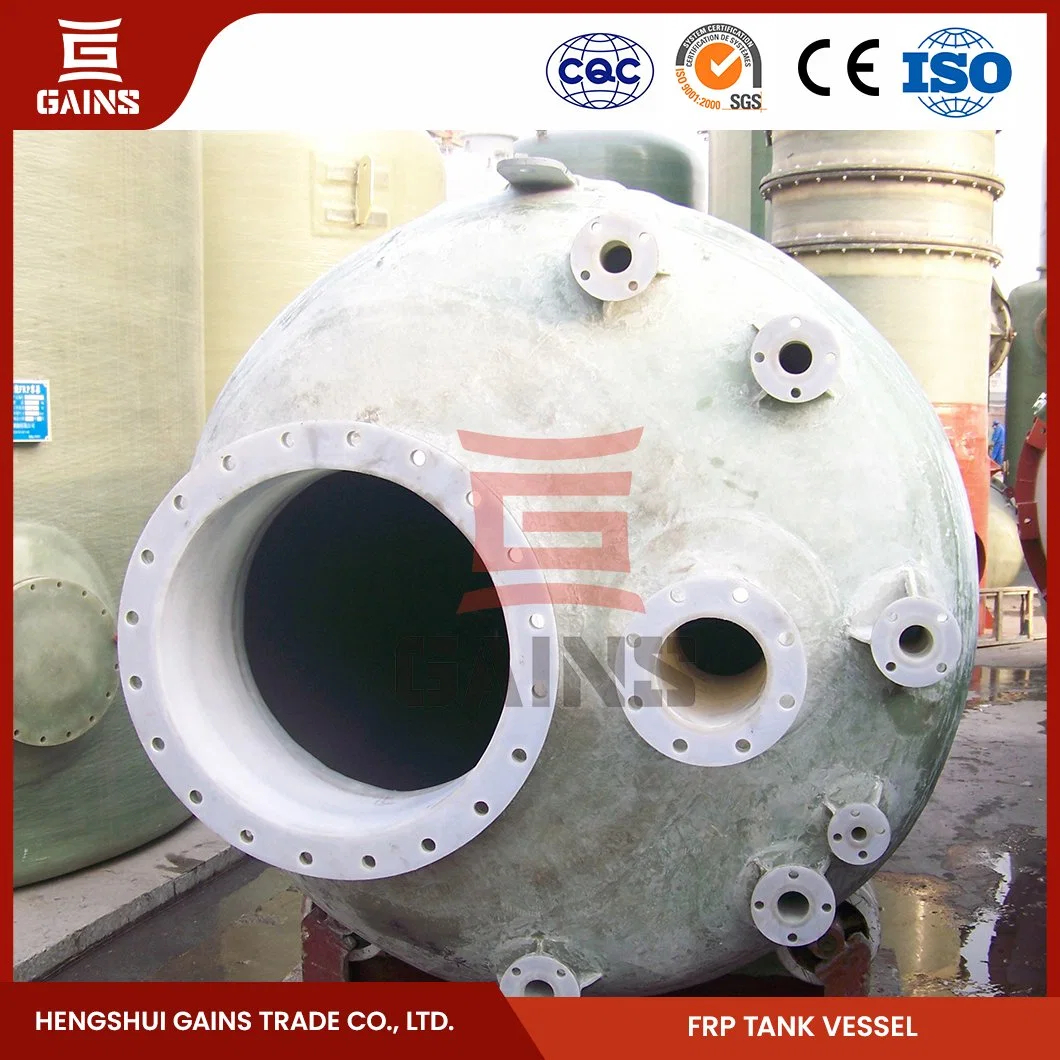 Gains 100 Gallon Fiberglass Propane Tank Manufacturing FRP Underground Chemical Storage Tanks China PP FRP Chemical Tank