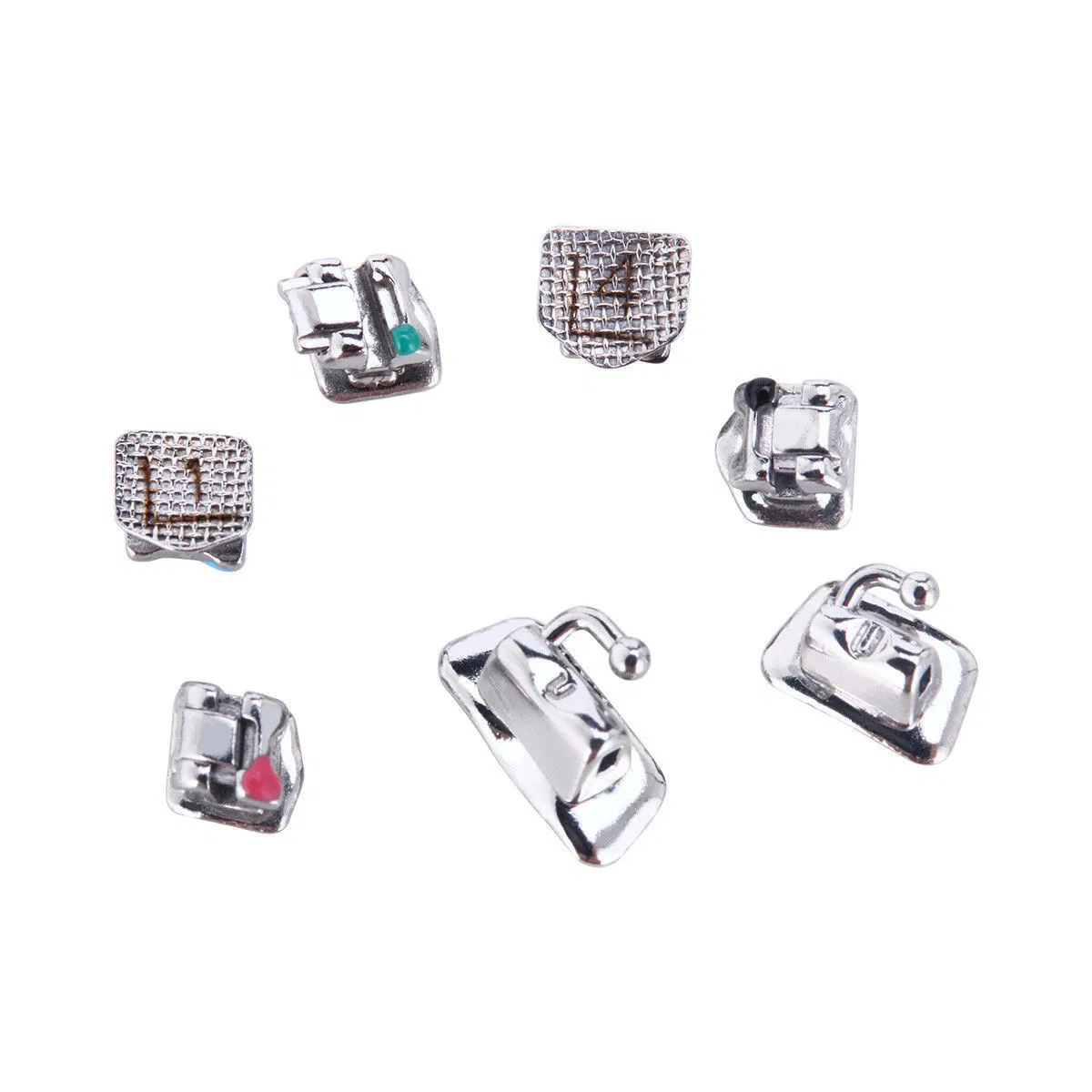 Dental Orthodontic Materials Metal Sel-Ligating Brackets Mbt