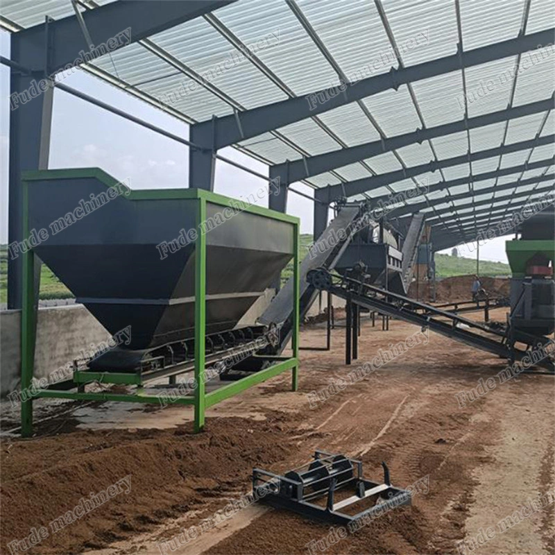 Fully Automatic Organic Fertilizer Production Equipment, Cow Manure Composting Machine, Dryer