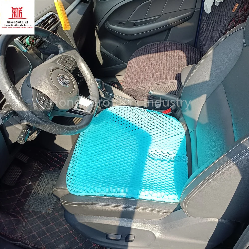 Transpirable refrigeración TPE cómodo cojín de asiento de gel elástico Auto para Silla de ruedas
