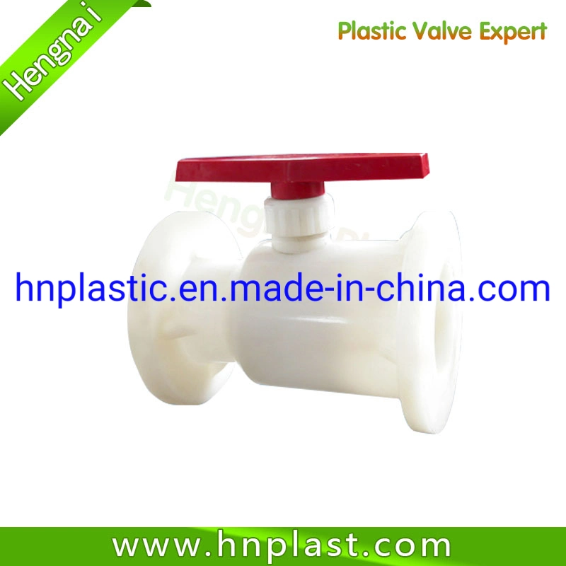 PVC PVDF CPVC PP Pph Valve/ Ball Valve of Flanged for Water Treatment/Industrial Valve (JIS DIN ANIS)