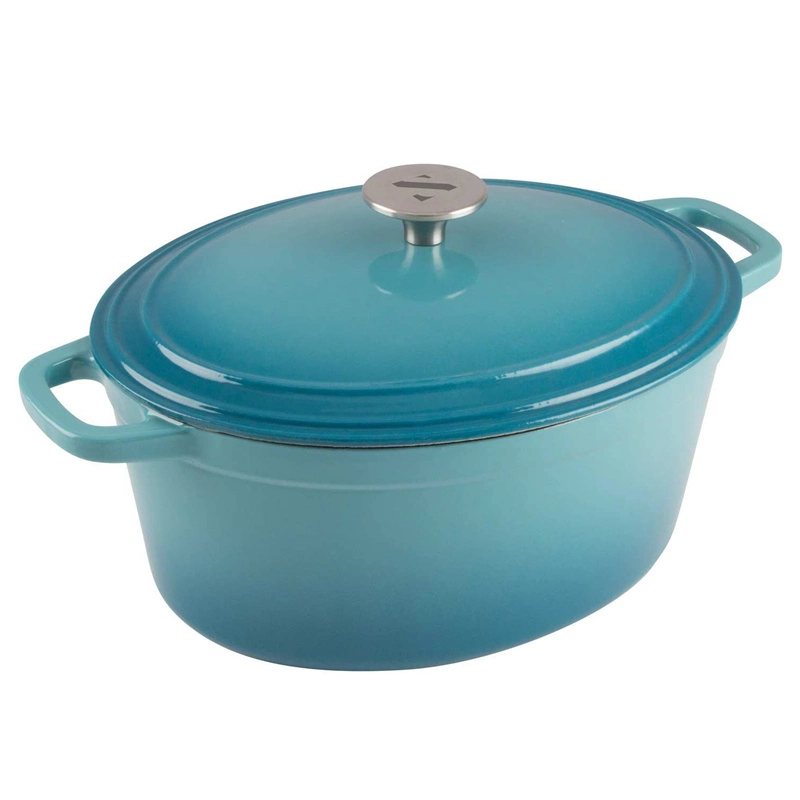 New Cast Iron Enamel Oval Large Capacity Dutch Ovens