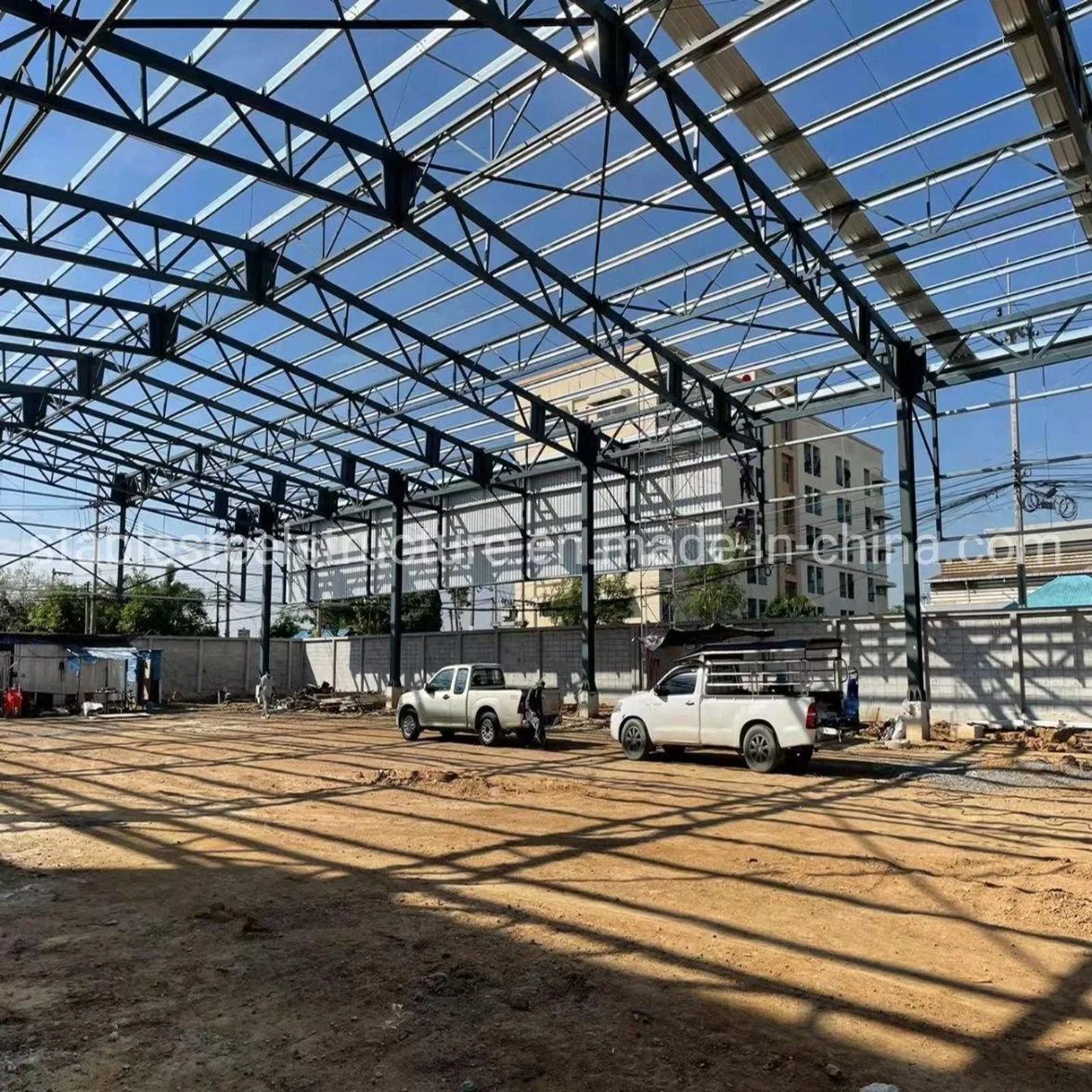 Prefab Construction Workshop Hangar Hall Construction Steel Structure Warehouse Portable Building