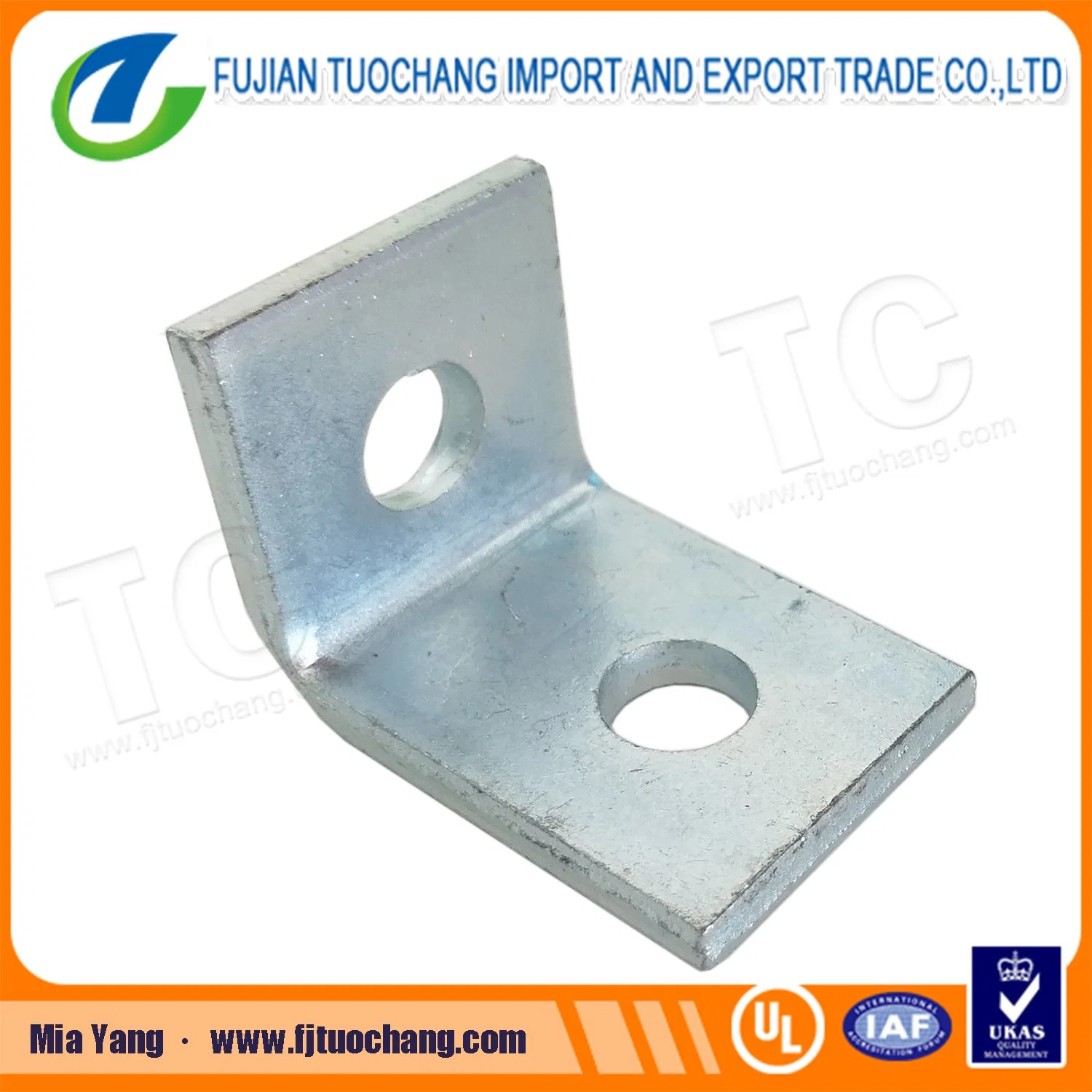 Eg 2 Hole 90 Degree Angle Connector Bracket for Unistrut