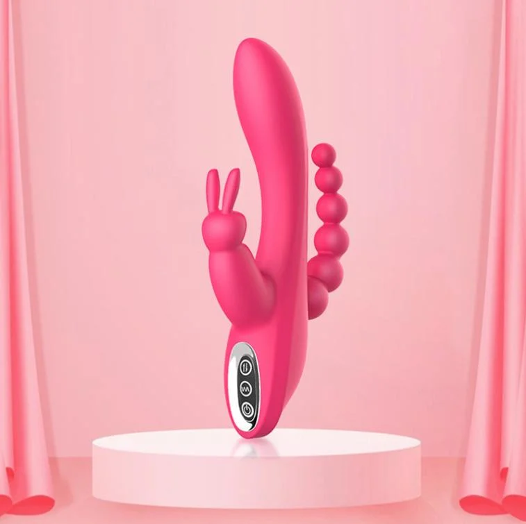 Multifrequency Vibration Masturbation Dildo Double Headed Super Power Sex Vibrator for Women